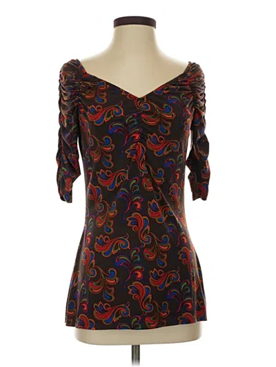 Pre-owned Bisou Bisou 3/4 Sleeve T-shirt In Black