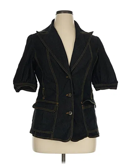 Pre-owned Bisou Bisou Blazer Jacket In Black