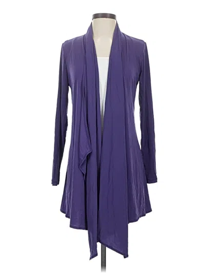 Pre-owned Bisou Bisou Cardigan Sweater In Purple