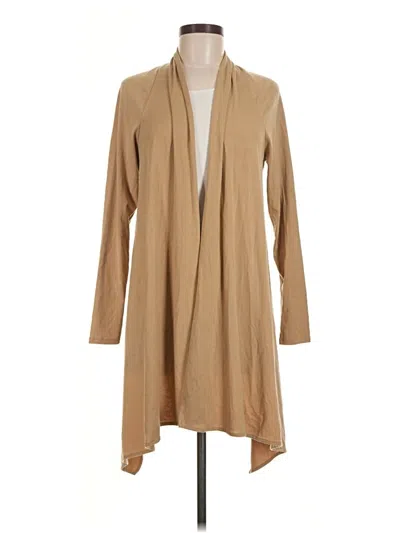 Pre-owned Bisou Bisou Cardigan Sweater In Tan