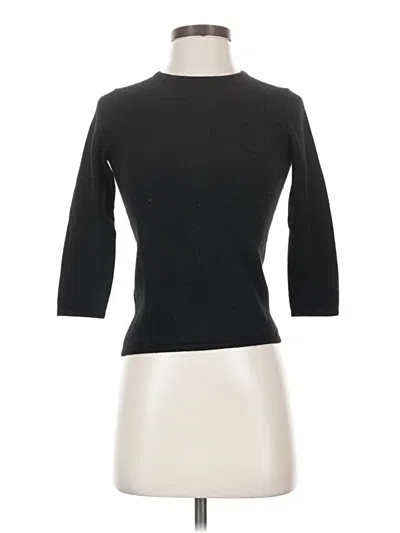 Pre-owned Bisou Bisou Cashmere Pullover Sweater In Black