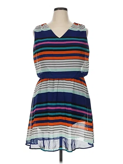 Pre-owned Bisou Bisou Casual Dress In Blue