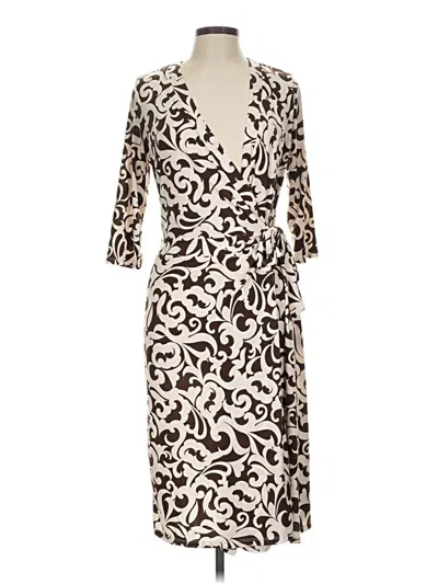 Pre-owned Bisou Bisou Casual Dress In Brown