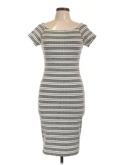Pre-owned Bisou Bisou Casual Dress In Gray