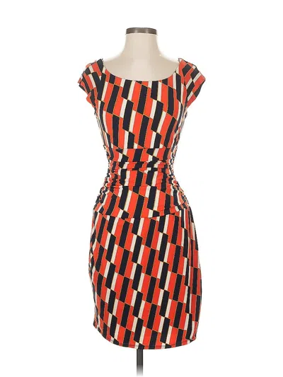 Pre-owned Bisou Bisou Casual Dress In Orange