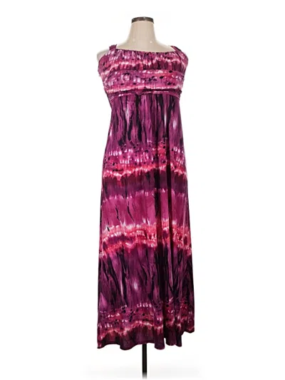 Pre-owned Bisou Bisou Casual Dress In Purple