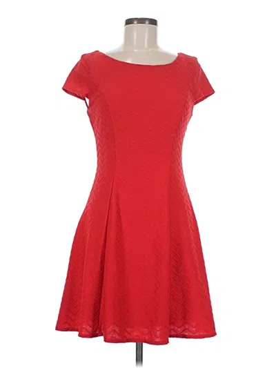 Pre-owned Bisou Bisou Casual Dress In Red