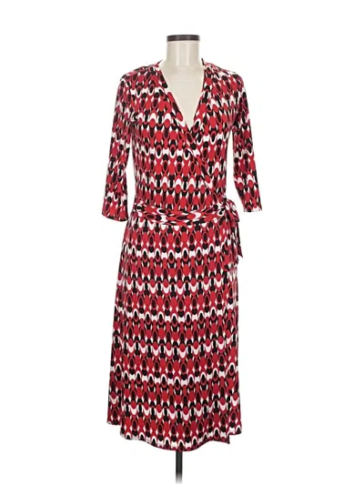Pre-owned Bisou Bisou Casual Dress In Red