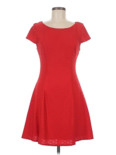Pre-owned Bisou Bisou Casual Dress In Red