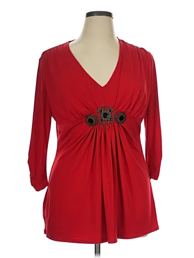 Pre-owned Bisou Bisou Casual Dress In Red
