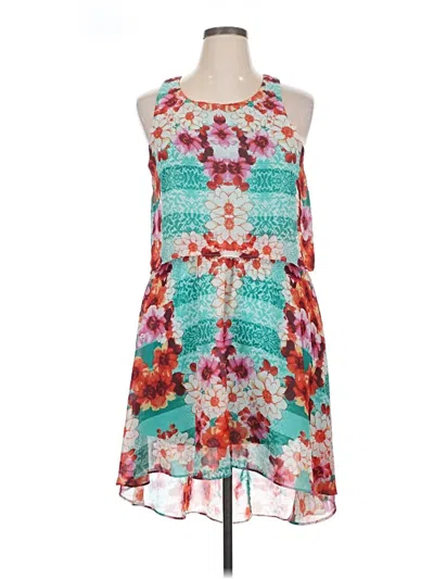Pre-owned Bisou Bisou Casual Dress In Teal