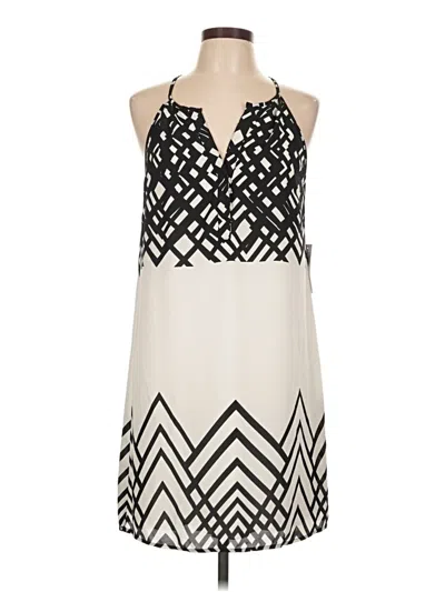 Pre-owned Bisou Bisou Casual Dress In White