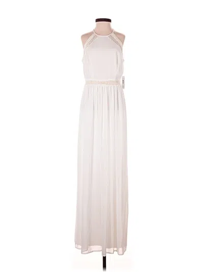 Pre-owned Bisou Bisou Casual Dress In White
