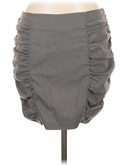 Pre-owned Bisou Bisou Casual Skirt In Gray