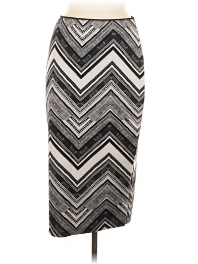Pre-owned Bisou Bisou Casual Skirt In Silver