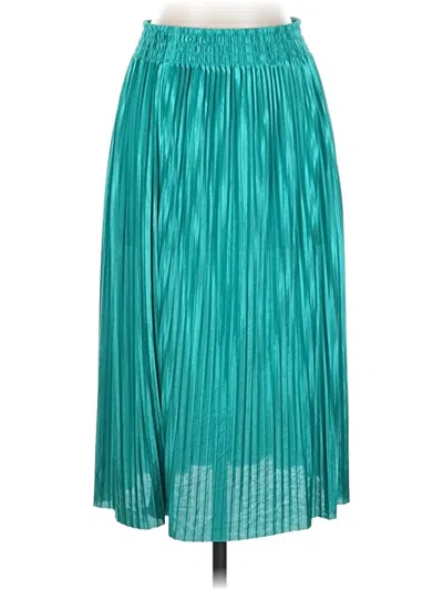Pre-owned Bisou Bisou Casual Skirt In Teal