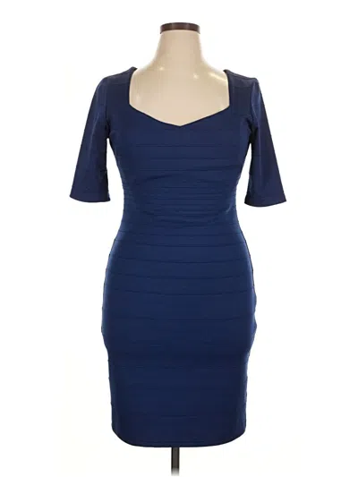 Pre-owned Bisou Bisou Cocktail Dress In Blue