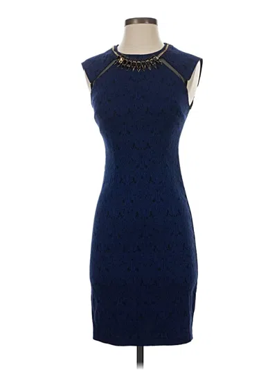 Pre-owned Bisou Bisou Cocktail Dress In Blue