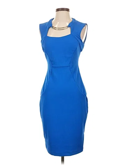 Pre-owned Bisou Bisou Cocktail Dress In Blue