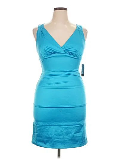Pre-owned Bisou Bisou Cocktail Dress In Blue