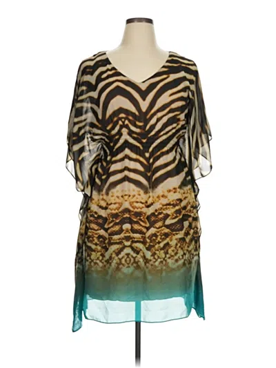 Pre-owned Bisou Bisou Cocktail Dress In Brown