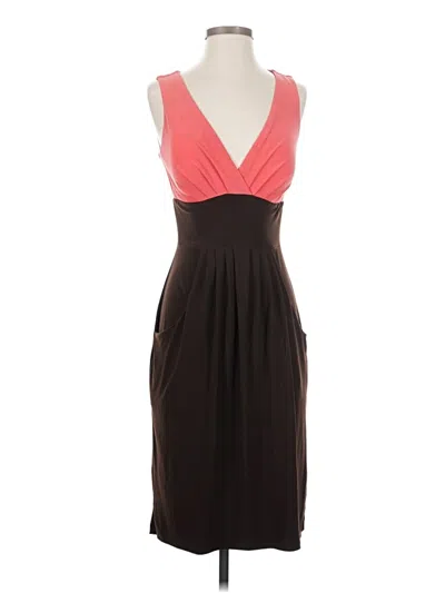 Pre-owned Bisou Bisou Cocktail Dress In Brown