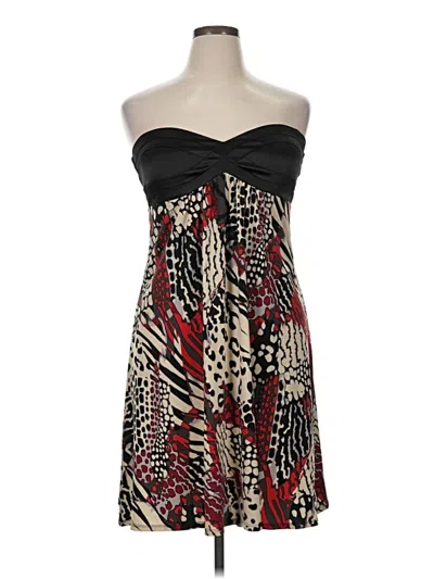 Pre-owned Bisou Bisou Cocktail Dress In Brown
