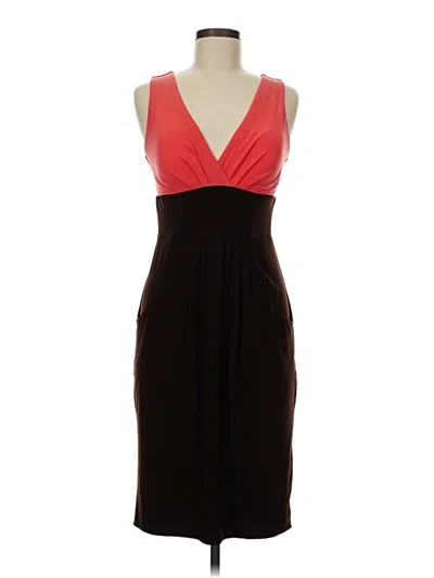 Pre-owned Bisou Bisou Cocktail Dress In Burgundy