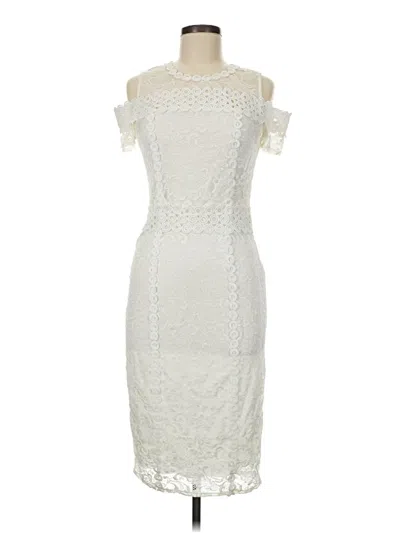 Pre-owned Bisou Bisou Cocktail Dress In Ivory