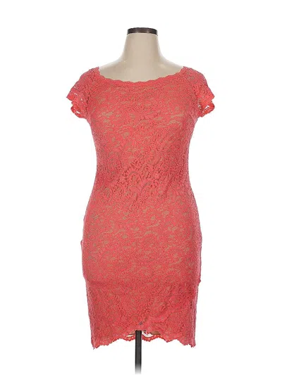 Pre-owned Bisou Bisou Cocktail Dress In Orange