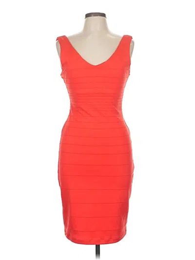 Pre-owned Bisou Bisou Cocktail Dress In Orange