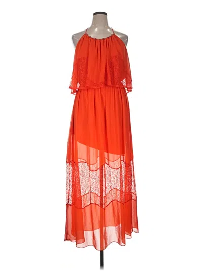 Pre-owned Bisou Bisou Cocktail Dress In Orange