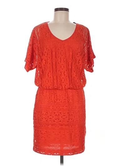 Pre-owned Bisou Bisou Cocktail Dress In Orange