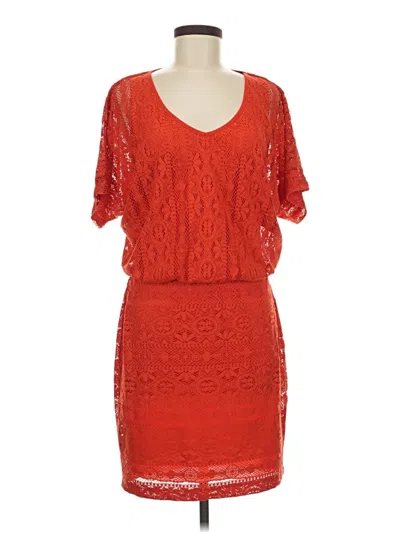 Pre-owned Bisou Bisou Cocktail Dress In Orange