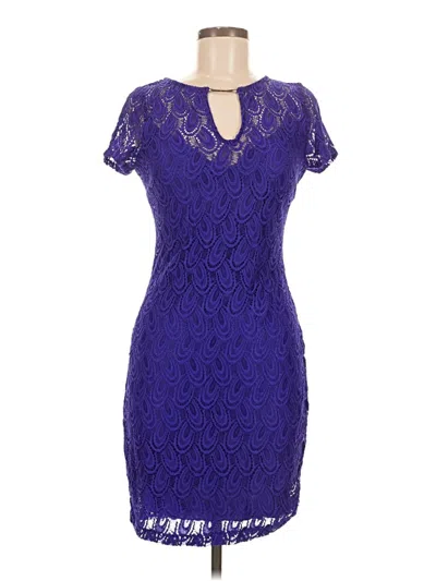 Pre-owned Bisou Bisou Cocktail Dress In Purple