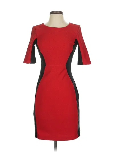 Pre-owned Bisou Bisou Cocktail Dress In Red