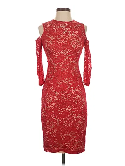 Pre-owned Bisou Bisou Cocktail Dress In Red