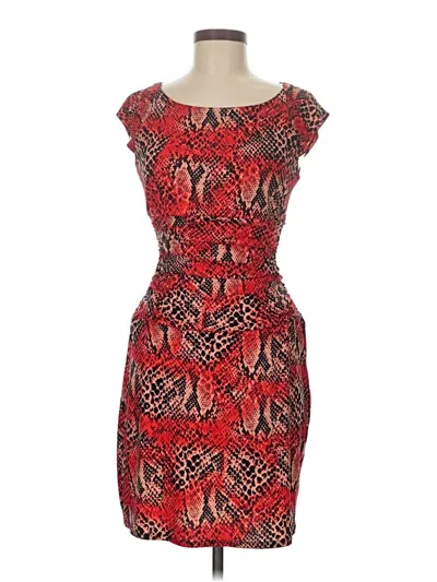 Pre-owned Bisou Bisou Cocktail Dress In Red