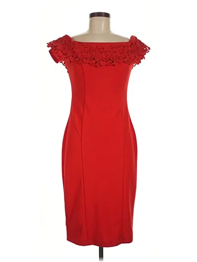 Pre-owned Bisou Bisou Cocktail Dress In Red