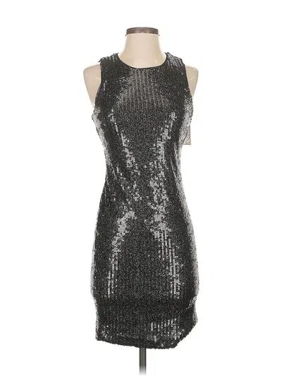 Pre-owned Bisou Bisou Cocktail Dress In Silver