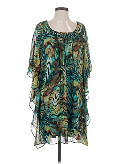 Pre-owned Bisou Bisou Cocktail Dress In Teal