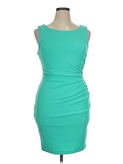 Pre-owned Bisou Bisou Cocktail Dress In Teal