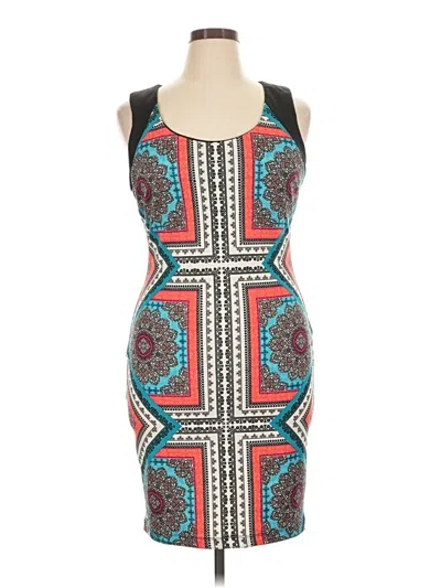 Pre-owned Bisou Bisou Cocktail Dress In Teal