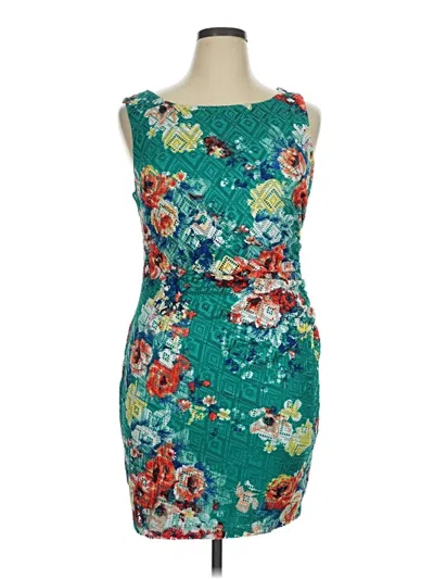 Pre-owned Bisou Bisou Cocktail Dress In Teal