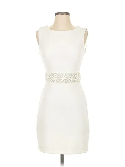 Pre-owned Bisou Bisou Cocktail Dress In White