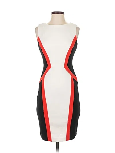 Pre-owned Bisou Bisou Cocktail Dress In White