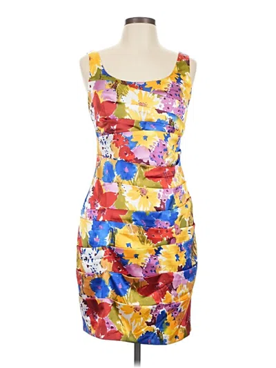Pre-owned Bisou Bisou Cocktail Dress In Yellow