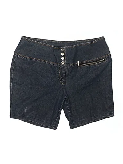 Pre-owned Bisou Bisou Denim Shorts In Blue
