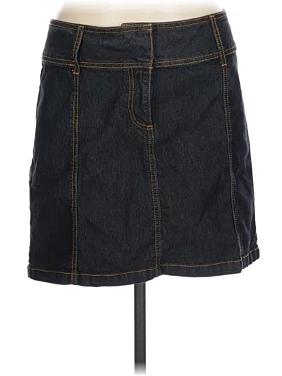 Pre-owned Bisou Bisou Denim Skirt In Blue