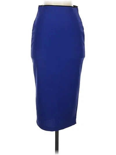 Pre-owned Bisou Bisou Formal Skirt In Blue